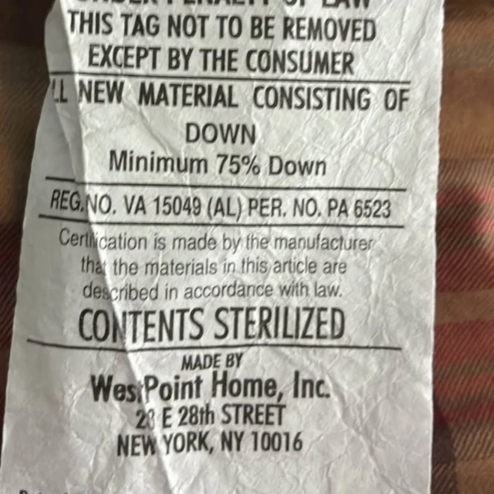 Ralph Lauren Plaid Down Comforter